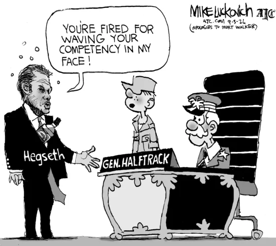 Editorial cartoon for Sept. 8